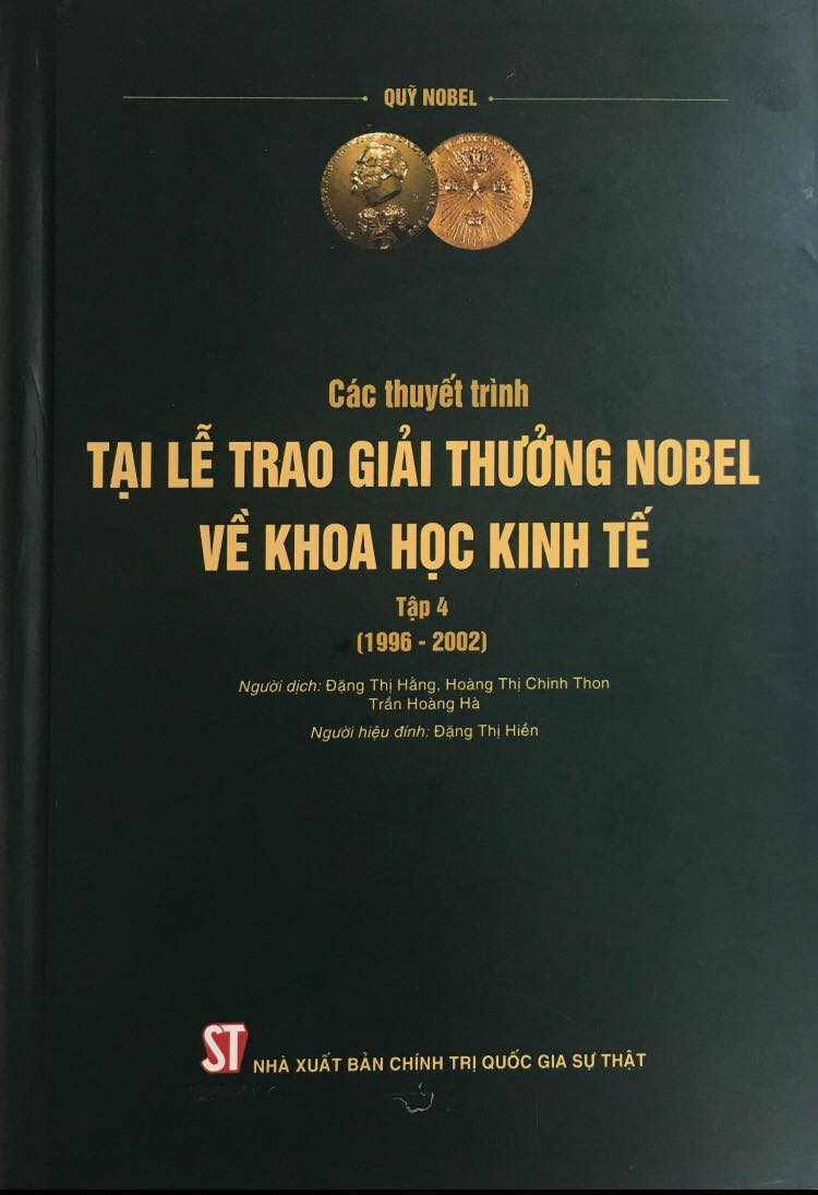 Các thuyết trình tại Lễ trao giải thưởng Nobel về khoa học kinh tế, Tập 4 (1996 – 2002)