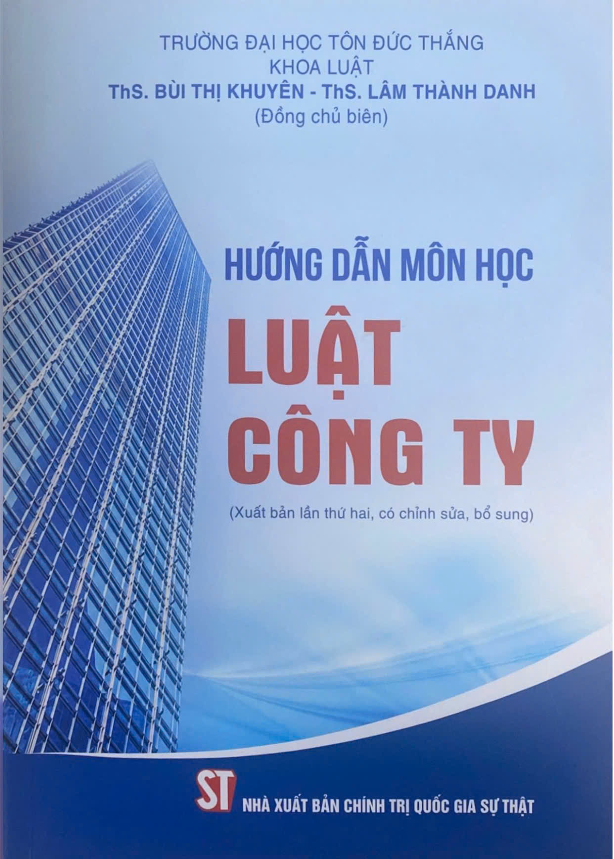 Hướng dẫn môn học Luật công ty (Xuất bản lần thứ hai, có chỉnh sửa, bổ sung)