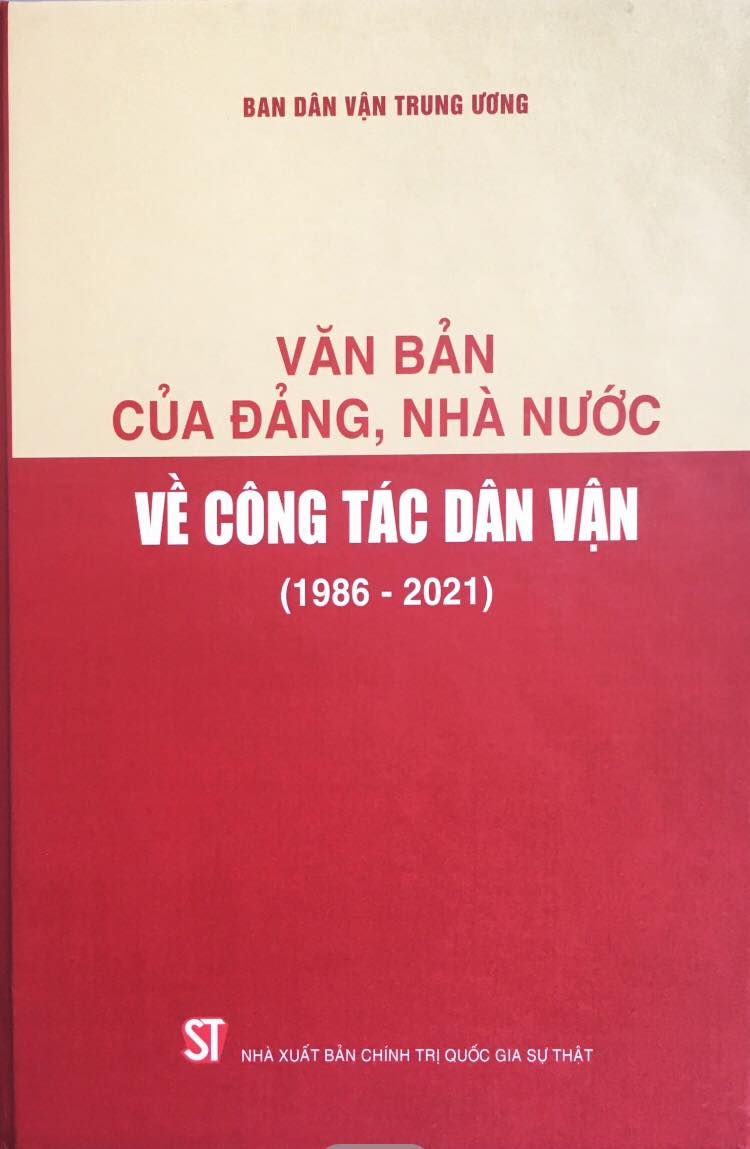 Văn bản của Đảng, Nhà nước về công tác dân vận (1986 – 2021)