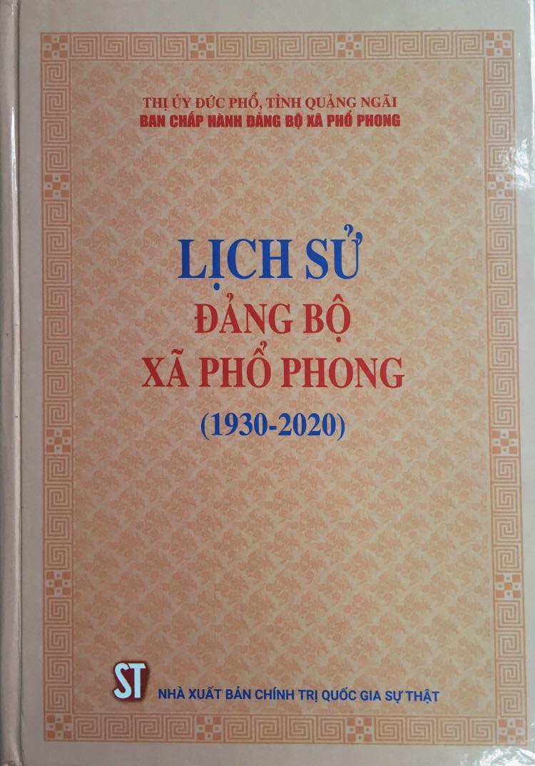 Lịch sử Đảng bộ xã Phổ Phong (1930 - 2020)