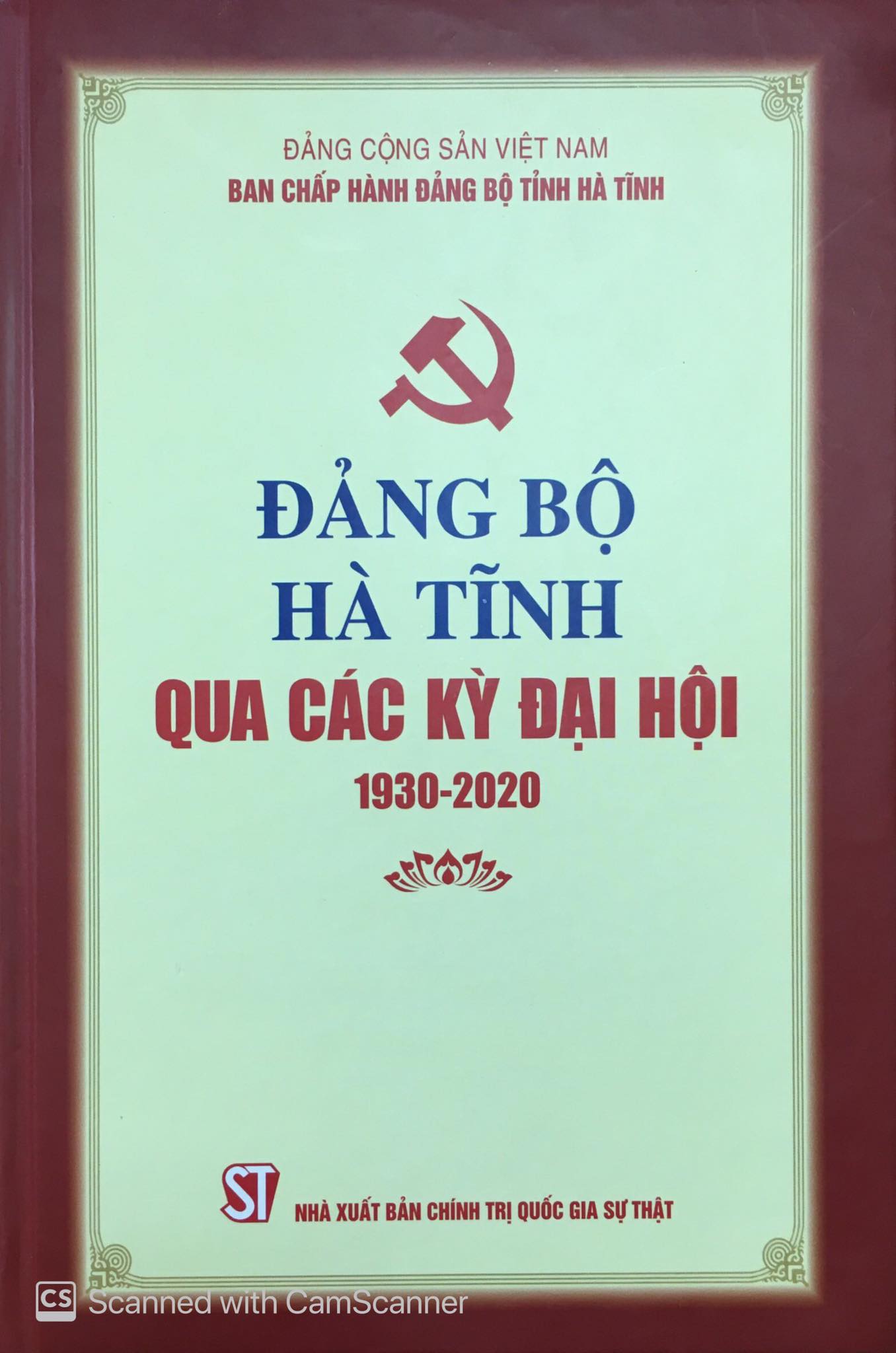 Đảng bộ Hà Tĩnh qua các kỳ đại hội (1930 - 2020)