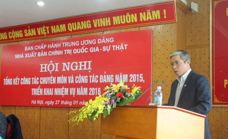 3. Đồng chí Vũ Đức Nam Ủy viên Ban Thường vụ Đảng ủy Khối các cơ quan Trung ương tại Hội nghị