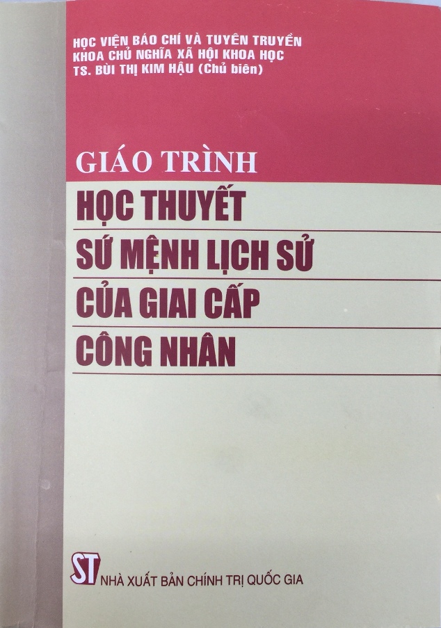 Giáo trình Học thuyết sứ mệnh lịch sử của giai cấp công nhân