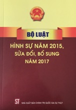 Bộ luật hình sự năm 2015, sửa đổi, bổ sung năm 2017