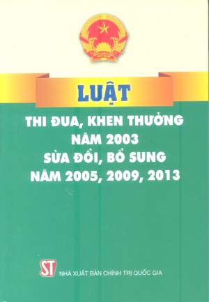 Luật thi đua, khen thưởng năm 2003, sửa đổi, bổ sung năm 2005, 2009, 2013