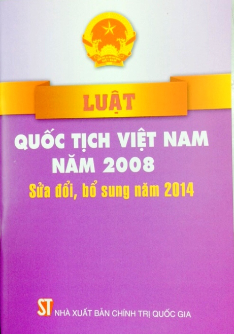 Luật quốc tịch Việt Nam năm 2008 sửa đổi, bổ sung năm 2014