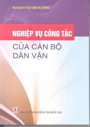 Nghiệp vụ công tác của cán bộ dân vận