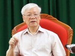 Tổng Bí thư, Chủ tịch nước Nguyễn Phú Trọng chủ trì họp lãnh đạo chủ chốt