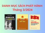 Danh mục sách phát hành tháng 03/2024