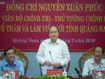 Thủ tướng làm việc với lãnh đạo chủ chốt tỉnh Quảng Nam