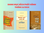 Danh mục sách phát hành tháng 11/2024