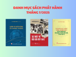 Danh mục sách phát hành tháng 7/2025