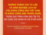  Những thành tựu to lớn và kinh nghiệm lịch sử của Đảng Cộng sản Việt Nam và Đảng Cộng sản Trung Quốc trong quá trình lãnh đạo tìm tòi xây dựng chủ nghĩa xã hội ở mỗi nước