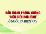 Đấu tranh phòng, chống “diễn biến hòa bình” ở nước ta hiện nay