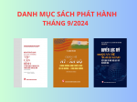 Danh mục sách phát hành tháng 9/2024