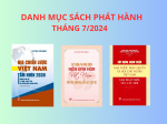 Danh mục sách phát hành tháng 7/2024