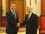 Tổng Bí thư Nguyễn Phú Trọng tiếp Thủ tướng Liên Bang Nga